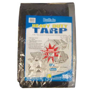 Tarpaulin Hd 16'X24' Silvr/Blk