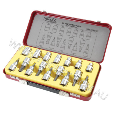 Torque  Socket Set 16Pc 1/2
