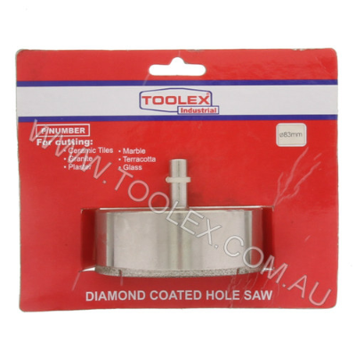 Diamond Coated Hole Saw 83mm 1 Piece Wet Cutting