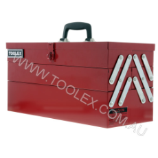  Tool Box Steel 467 x 208 x 260 Red Heavy Duty 5 Tray Cantilever TB500