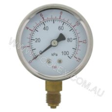  Gauge 100 Kpa 63mm Std Bot 1/4