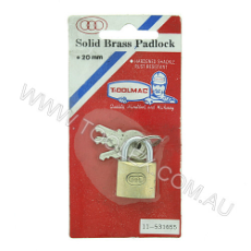  Padlock 10mm x 3mm Brass Hardened Shackle with Rust Proof Locking Mechanism