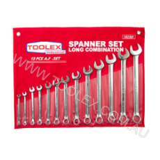  Combination Spanner Set 13pc Long AF 1/4