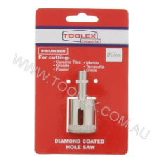  Diamond Coated Hole Saw 25mm 1 Piece Wet Cutting