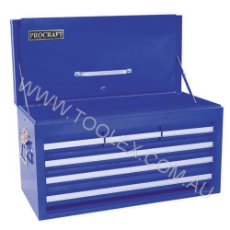  Work Shop Tool Box 660 x 305 x 365 Blue Tool Chest 6 Drawers HTC105 Heavy Duty