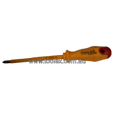 Screwdriver 125mm x 6mm x No.2 Phillips Magentised Chrome So ft Grip Handle 1000V Insulated