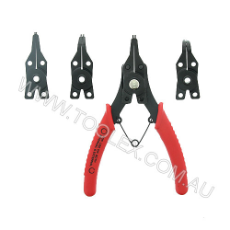  Plier Circlip 5 Piece Set Interchangeable Internal & External