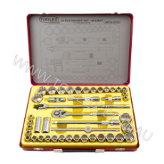  Socket  Set 1/2 Dr 44Pc -Metal Case AF & Metric