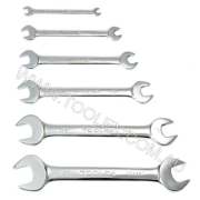 Spanner Open End 6 Piece Set: 1/4