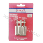 Diamond Coated Hole Saw 8mm 10 x 13mm 3 Piece Wet Cutting