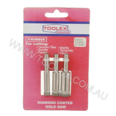  Diamond Coated Hole Saw 8mm 10 x 13mm 3 Piece Wet Cutting