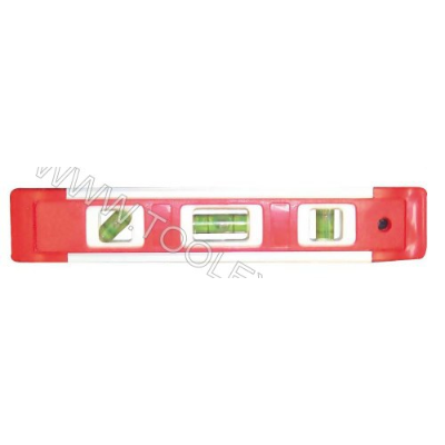 Level Torpedo Red Three Vial Magnetic