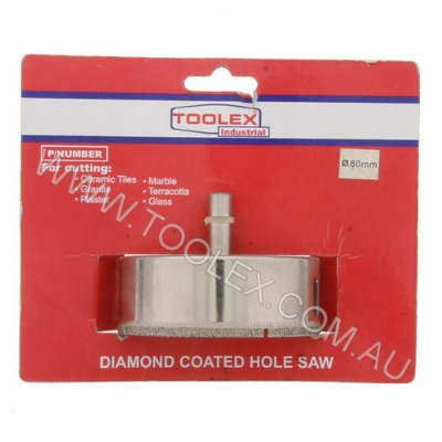 Diamond Coated Hole Saw 80mm 1 Piece Wet Cutting