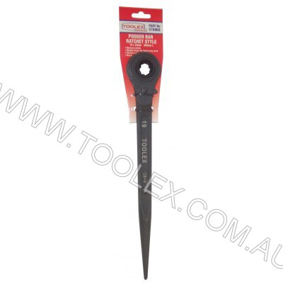 Spanner Podger 19 x 24 x 360mm Ratcheting Reversible Black Finish Long Series