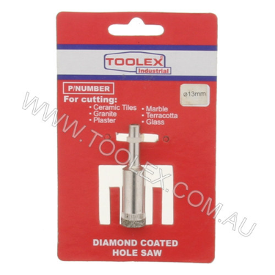 Diamond Coated Hole Saw 13mm 1 Piece Wet Cutting