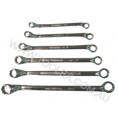 Ring Spanners-6Pc Set 10-22mm Plastic Pouch Standard