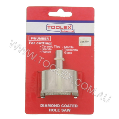 Diamond Coated Hole Saw 45mm 1 Piece Wet Cutting