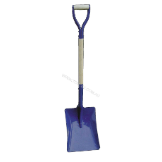  Shovel Square Mouth Wood & Metal Handle D Grip