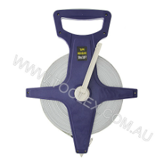  Tape Measure 100m x 13mm Fibreglass Open Reel Long