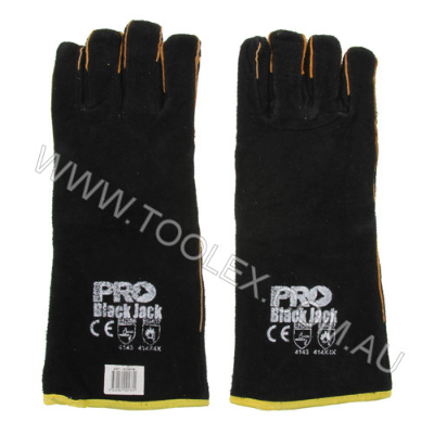 Glove Welder Black 40Cm Lined