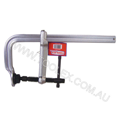 F Clamp Hd 300 X 140mm 29.7 X 14.3 Rail Forged Chrome