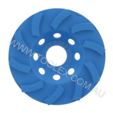  Diamond Grinding Cup 100mm Swirl 10 Segments 23 x 5.5 x 7mm