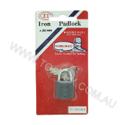 Padlock 20mm x 3.3mm Cast Iron Hardened Shackle