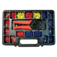  Plier Set 1 Piece: Crimping with 552 Assorted Terminals High Impact  PVC Case
