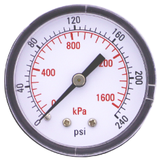 Pressure Gauge 1600Kpa 50mm 1/4