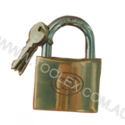 Padlock 25.7mm x 8mm Brass Hardened Shackle with Rust Proof Locking Mechanism