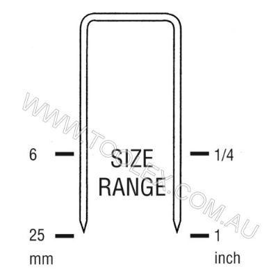 Staple 97Ser 21G 25X4.5M 9725S-5000/Box
