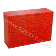 Work Shop Tool Box 539 x 170 x 368 Red Tool Cabinet 25 Drawers TB825 Heavy Duty