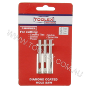 Diamond Coated Hole Saw 6mm 3 Piece Wet Cutting