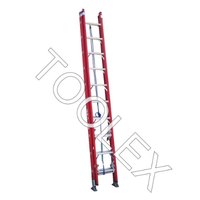 Ladder Extension 5.3m 150 Kg Fibreglass Industrial 10/17 Ft As/Nzs 1892.3:1996 Red Colour