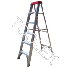  Ladder Step Single 1.8m 150kg Aluminium Industrial 6ft Single Sided As/Nzs1892.1:1996