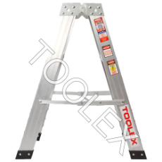  Ladder Step Double 0.9m 150kg Aluminium Industrial 3ft Double Sided As/Nzs1892.1:1996