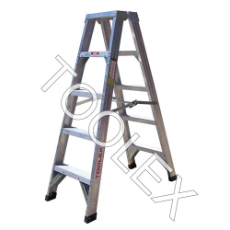  Ladder Step Double 1.5m 150kg Aluminium Industrial 5ft Double Sided As/Nzs1892.1:1996