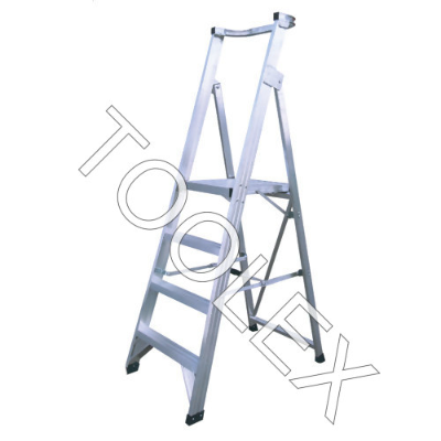 Ladder Platform Ht 1.2m 150kg Aluminium Industrial 2.1m 4ft 7ft As/Nzs1892.1:1996