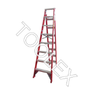 Ladder Dual Purpose 2.4m 4.5m 150kg Fibreglass Industrial Red 8ft 14ft-9in As/Nzs1892.3
