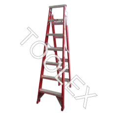  Ladder Dual Purpose 2.1m 3.9m 150kg Fibreglass Industrial Red 7ft 12ft-9in As/Nzs1892.3