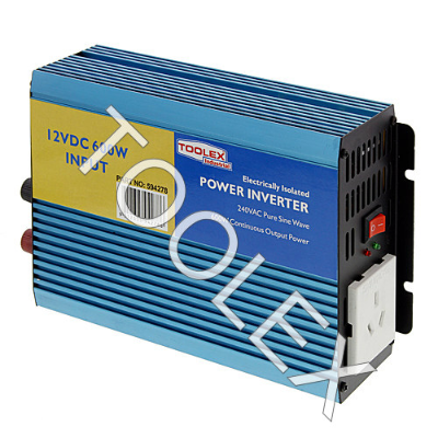 Inverter 12V - 240V 600 Watt Pure Sine Wave Output