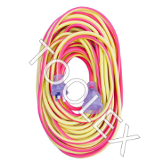  Extension Lead 25M 10AMP Neon Plug Yellow and Red Cable  1.0mm