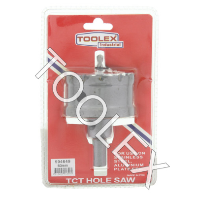 Hole Saw Tct 60mm Stainless Red Toolex Hang Tag