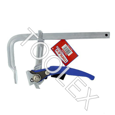 F Clamp Ratcheting 200 X 100mm 19.5 X 9.5 Rail Quick Adjust Toolex Wrap Around Card