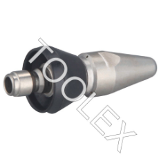  Sewer Jetting Nozzle Bullet Head With 1 Front & 3 Rear Jetting Stream At 30 Degree.