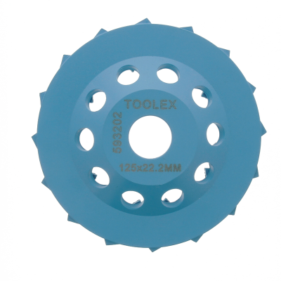 Diamond Grinding Cup 125mm Swirl 16 Segments 23 x 5.5 x 7mm