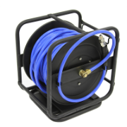 Air Hose 30MTR Man Hand Rewind Reels 10mm Outside Industrial PU Air Hose With Full Swivel M