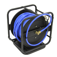  Air Hose 30MTR Man Hand Rewind Reels 10mm Outside Industrial PU Air Hose With Full Swivel M