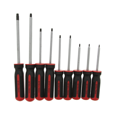 Screwdriver 9 Piece Set Torx: T9-T45 Tamperproof with Carry Case