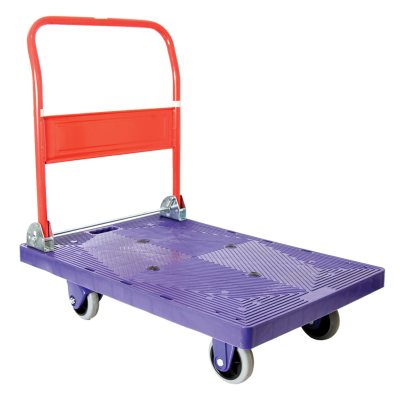 Platform Hand Truck 300KG Load Rating With Heavy Duty PVC/Plastic Platform With Fold